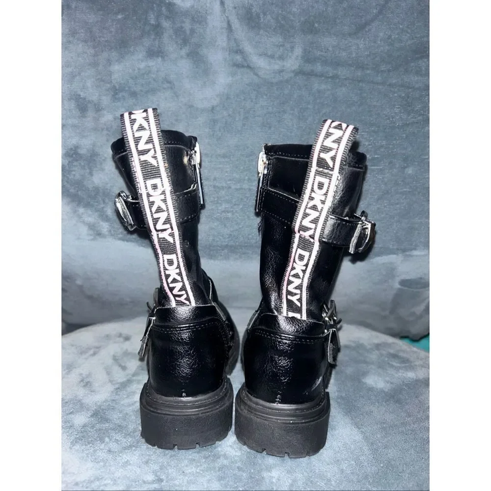 DKNY black boots size 5 Toddler